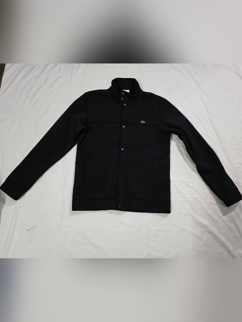 Lacoste Jacket Men’s Full Zip & Snap Button Soft Shell Stretch